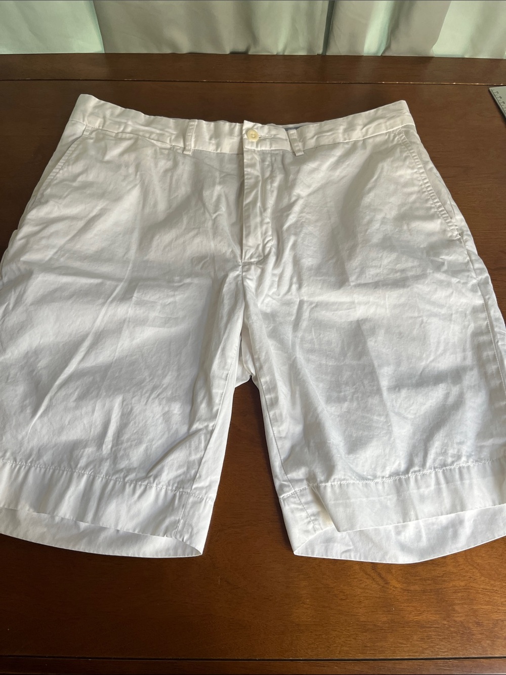 Polo by Ralph Lauren Men's White Flat-Front Classic Fit Cotton Shorts